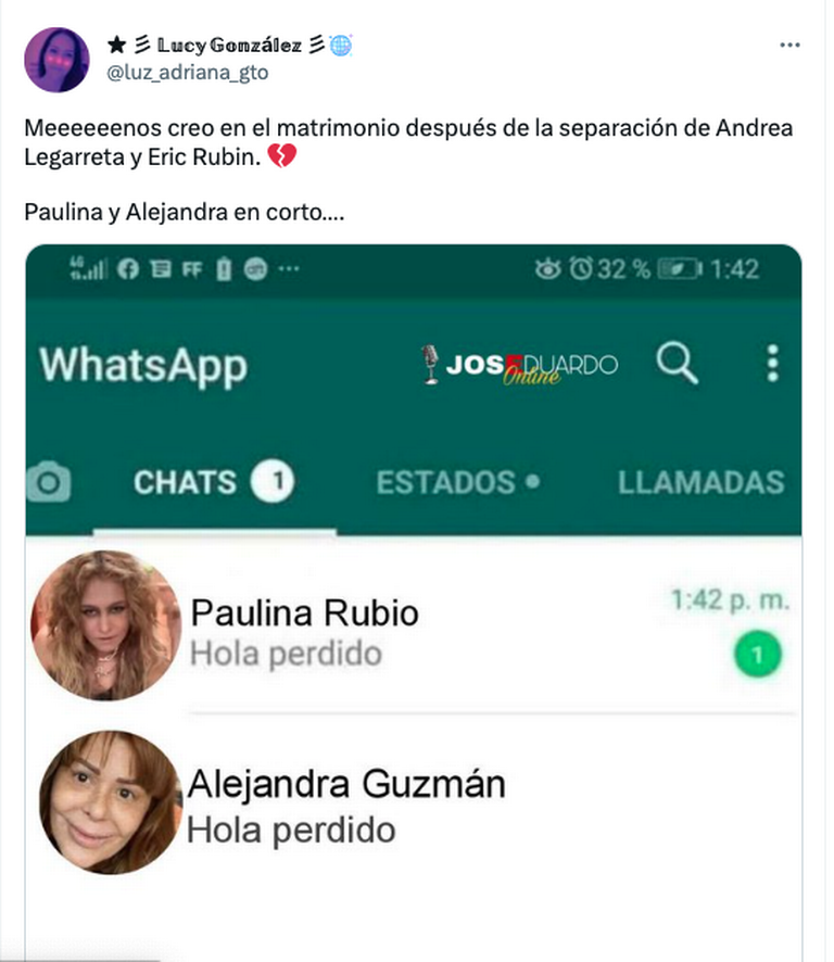 Andrea Legarreta y Erick Rubin terminan; memes explican la separación - El  Sol de México | Noticias, Deportes, Gossip, Columnas